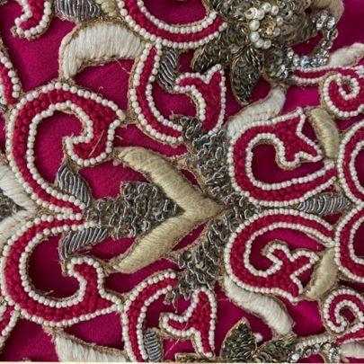 Magenta Georgette Dress
