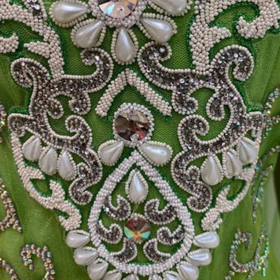 Parrot Green Anarkali Suit
