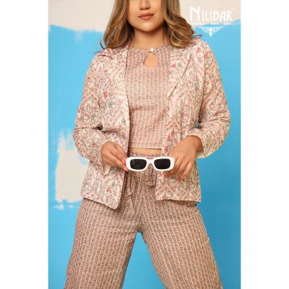 Pink Cotton Co-ord Set