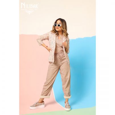Pink Cotton Co-ord Set