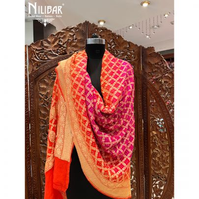 Yellow Georgette Dupatta.
