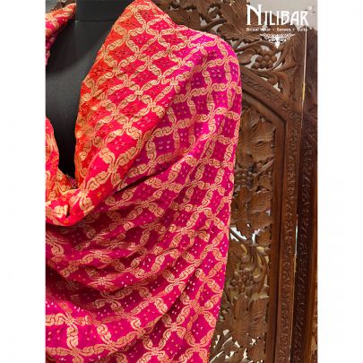 Yellow Georgette Dupatta.