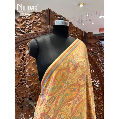 Golden Yellow Silk Dupatta
