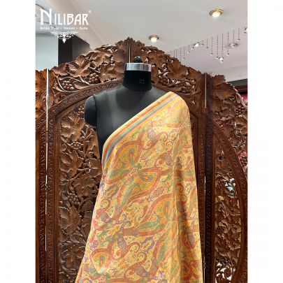 Golden Yellow Silk Dupatta