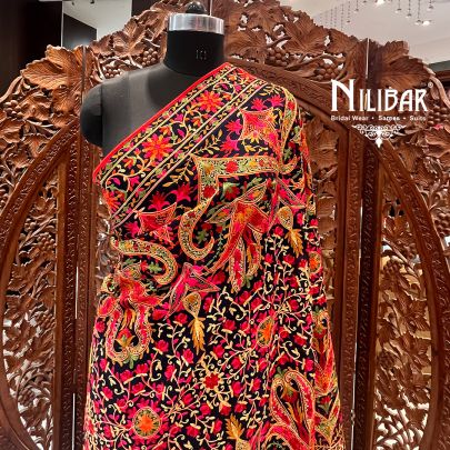Black Georgette Dupatta
