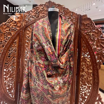 Jade Black Silk Dupatta