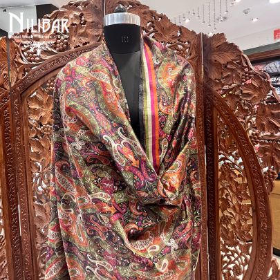 Jade Black Silk Dupatta