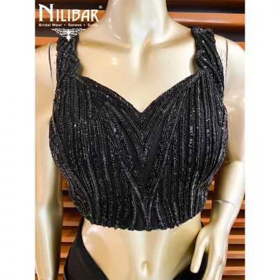 Black Georgette Saree