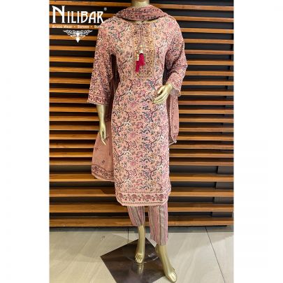 Pink Cotton Kurti Set