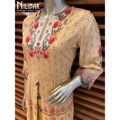 Mustard Yellow Cotton Kurti