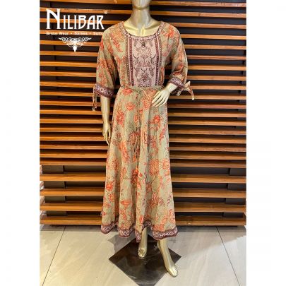 Olive Green Cotton Kurti