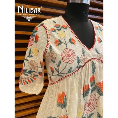 Multicolor Cotton Tunic Short Dress