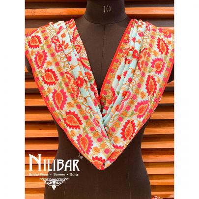 Sky Blue Georgette Beautiful Phulkari