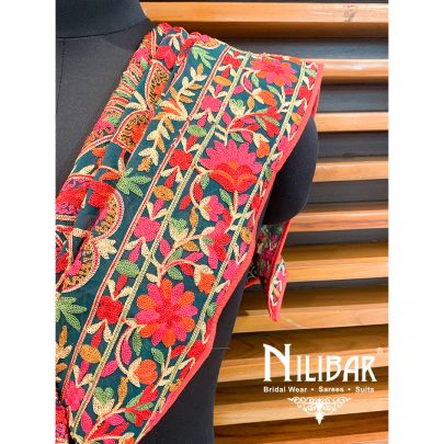 Peacock Georgette Beautiful Phulkari