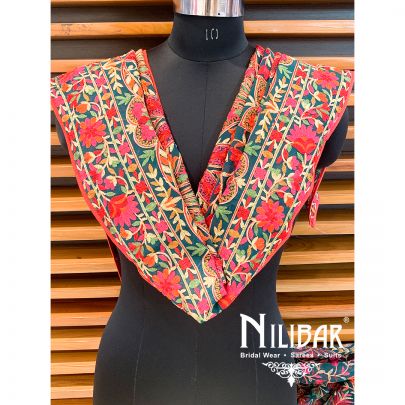 Peacock Georgette Beautiful Phulkari