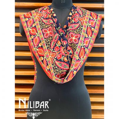 Royal Blue Georgette Beautiful Phulkari