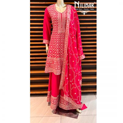 Wild Berry Chinon Palazzo Suit