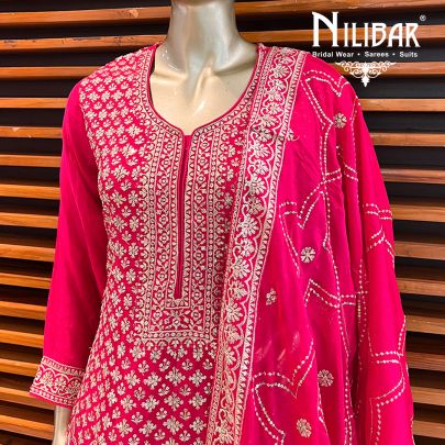 Wild Berry Chinon Palazzo Suit