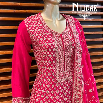 Wild Berry Chinon Palazzo Suit