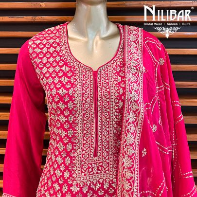 Wild Berry Chinon Palazzo Suit