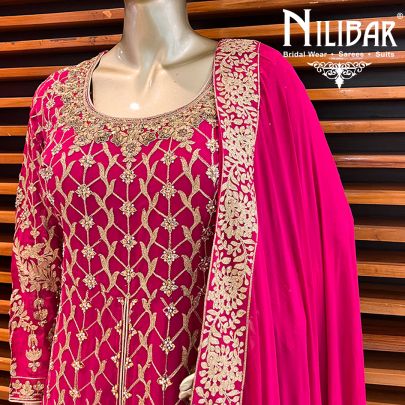Wild Berry Georgette Anarkali Suit