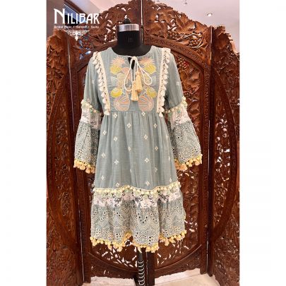 Sage Cotton Dress