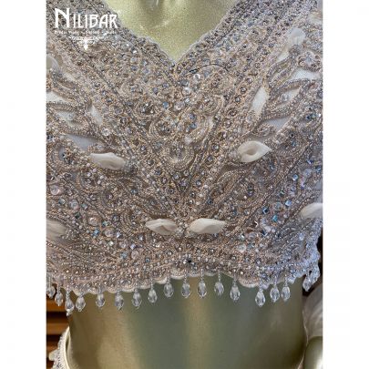 White Organza Casual Lehenga