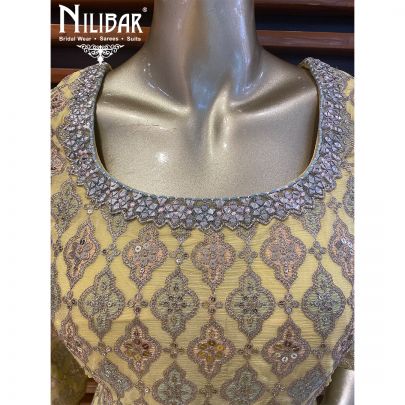 Crayola Yellow Chinon Garara Suit