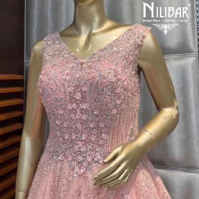 Blush Pink Organza Gown
