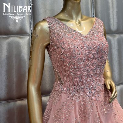 Blush Pink Organza Gown