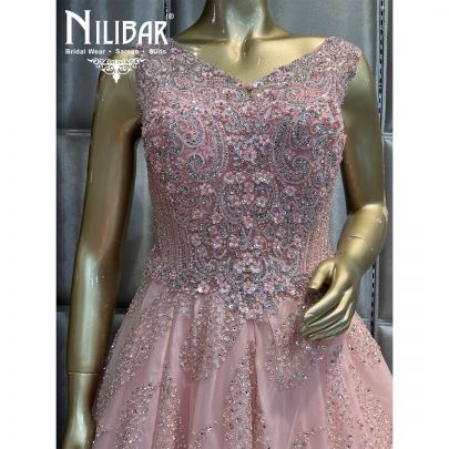 Blush Pink Organza Gown