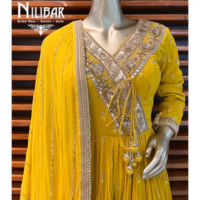 Butterscotch Georgette Sharara Suit