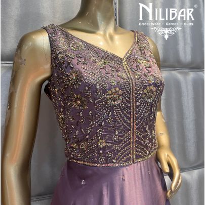 Mauve Satin Gown