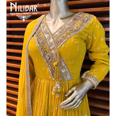 Butterscotch Georgette Sharara Suit