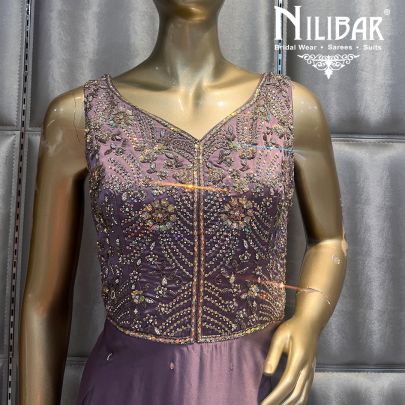 Mauve Satin Gown