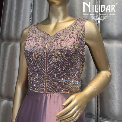 Mauve Satin Gown