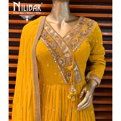 Butterscotch Georgette Sharara Suit
