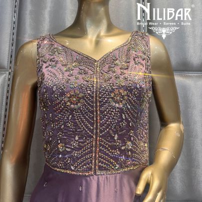 Mauve Satin Gown