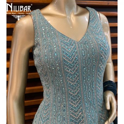 Pista and Bottle Green Dhoti Suit