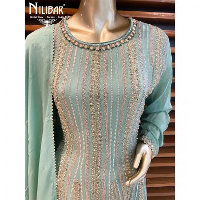 Frog Green Chinon Peplum Suit