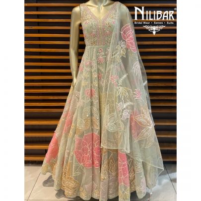 Pastel Pista Net Gown