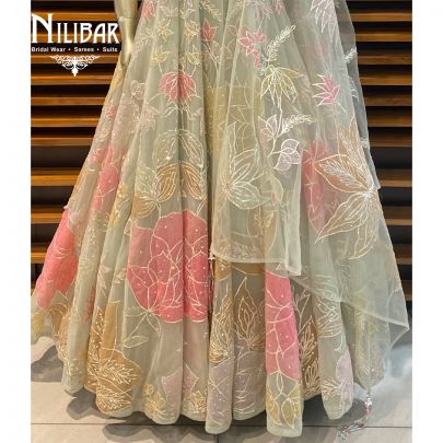 Pastel Pista Net Gown