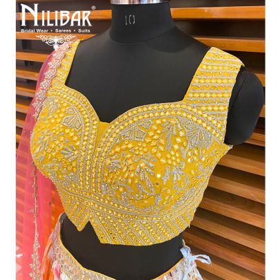Multicolor Georgette Lehenga