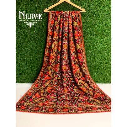 Black Georgette Kashidakari Dupatta