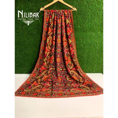 Black Georgette Kashidakari Dupatta