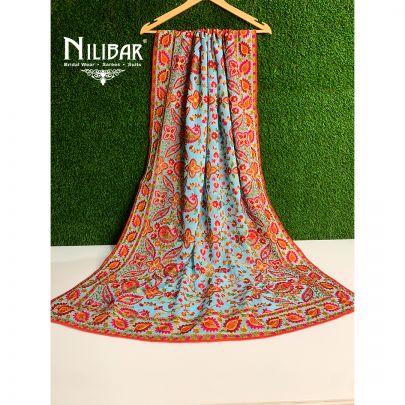 Firozi Georgette Kashidakari Dupatta