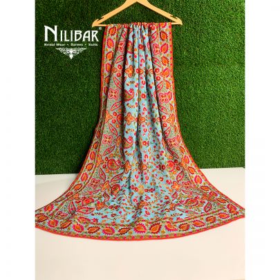 Firozi Georgette Kashidakari Dupatta