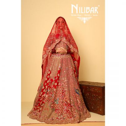 Red Silk Bridal Lehenga