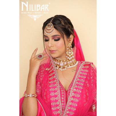 Rani Pink Silk Bridal Lehenga