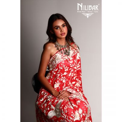 Parsi Gara work Georgette dupatta